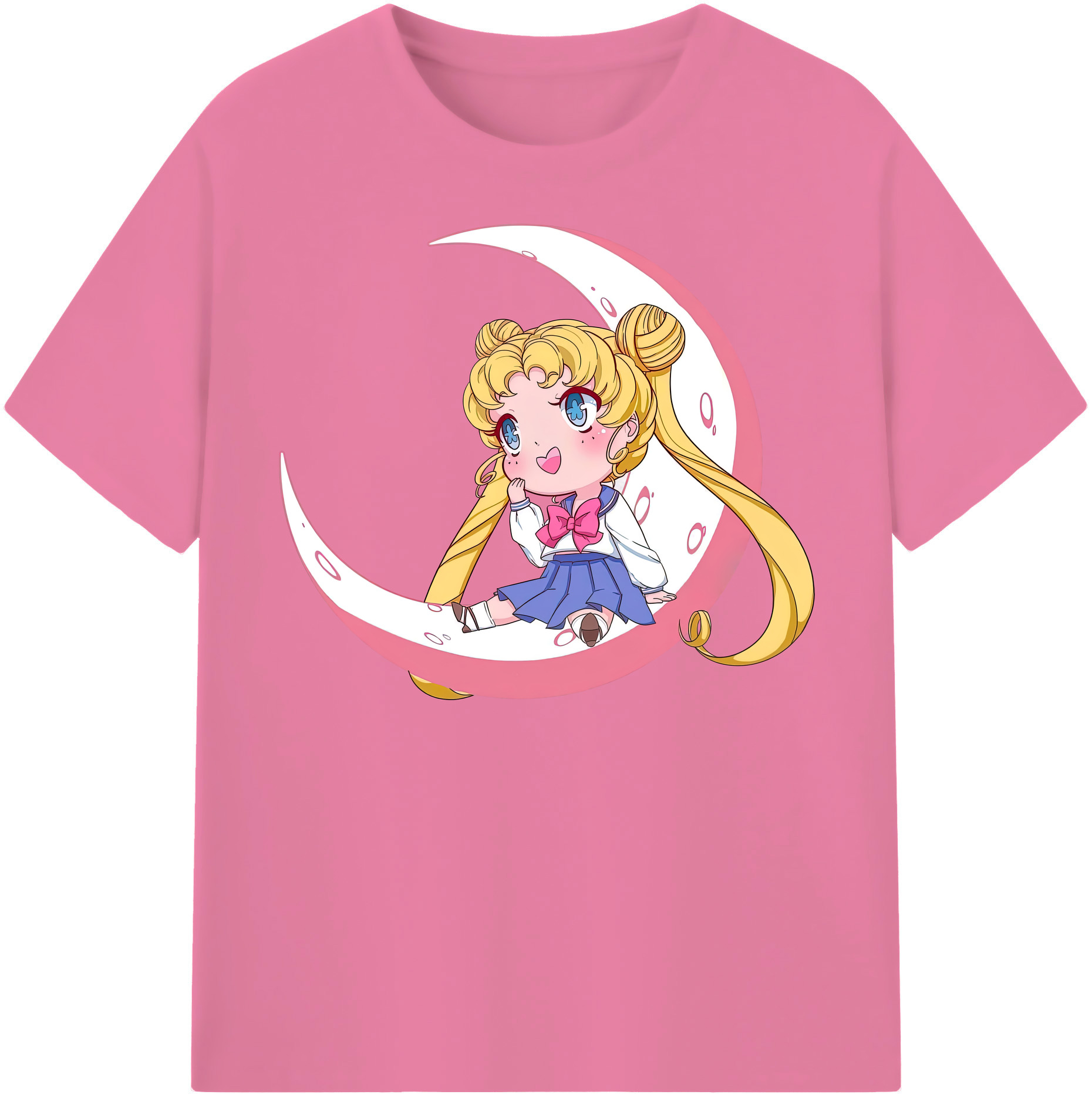 （画像用） 美少女戦士セーラームーン 愛野 美奈子 あいの みなこ Sailor Moon Aino Minako 綿100％半袖Tシャツ（フロントプリント）